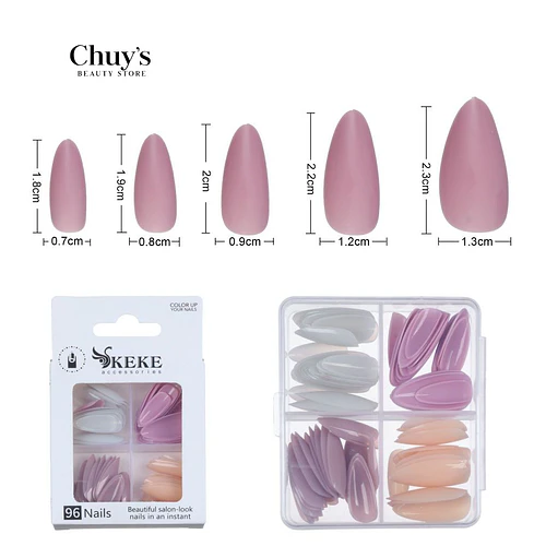 Unas Tips Colores 96 Pcs - Chuys Beautys | Chuy's Beautys