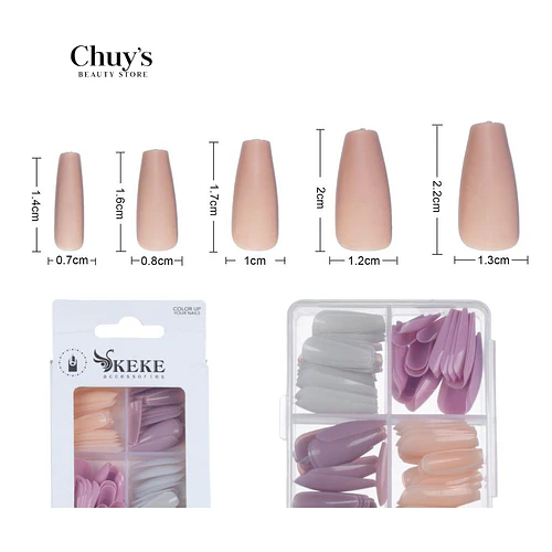 Unas Tips Colores 96 Pcs - Chuys Beautys | Chuy's Beautys