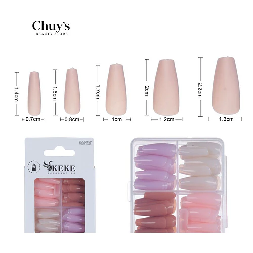 UNAS TIPS COLORES 96PCS - Chuys Beautys | Chuy's Beautys