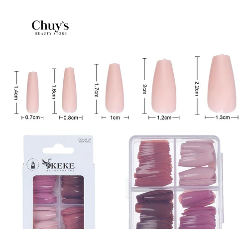 UNAS TIPS COLORES 96PCS - Chuys Beautys | Chuy's Beautys
