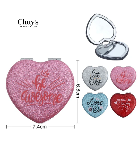 Espejos para cartera estampados