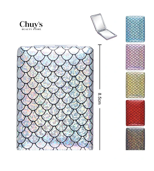 Espejos para cartera con diseño escamoso