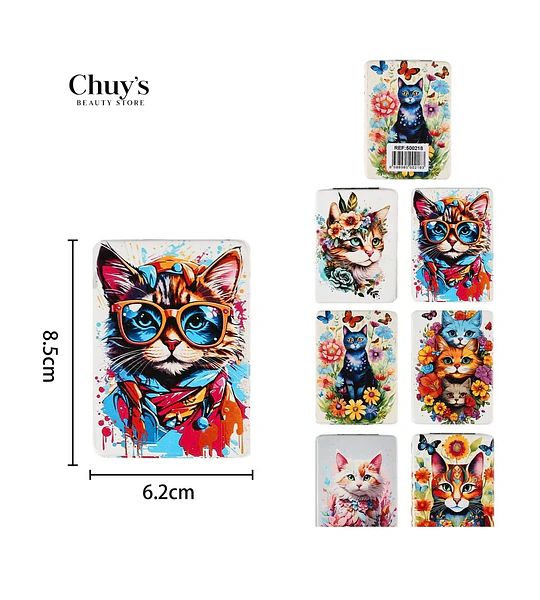 Espejos para cartera estampados