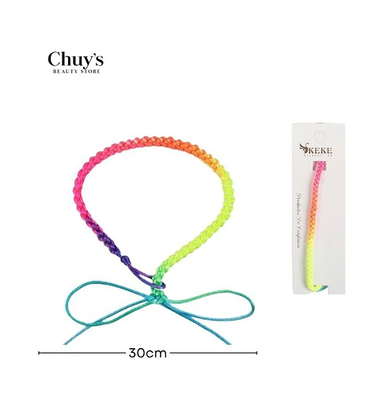 Pulsera Tejida Arcoíris 30cm