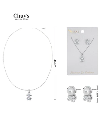 Collar con Pendientes Aleación Acero Inoxidable - Chuys Beautys | Chuy's Beautys Store