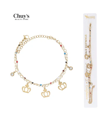 Pulseras de acero inoxidable 18*5cm - Chuys Beautys | Chuy's Beautys Store
