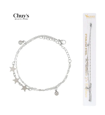 Pulsera de acero inoxidable con estrellas - Chuys Beautys | Chuy's Beautys Store