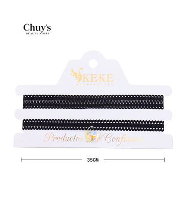 Choker de encaje negro 35 cm - Chuys Beautys | Chuy's Beautys Store