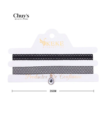 Choker Elegante con Cristal - Chuys Beautys | Chuy's Beautys Store