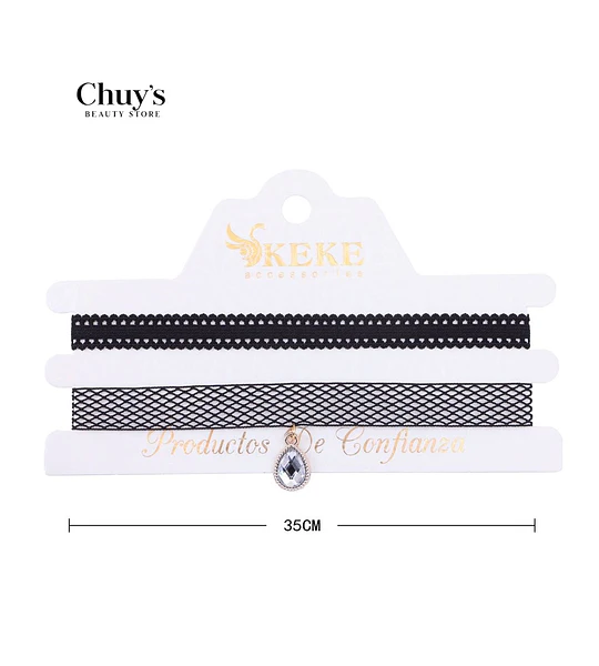 Choker Elegante con Cristal