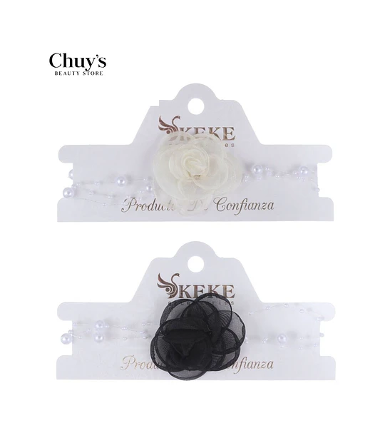 Choker con Flores Elegantes