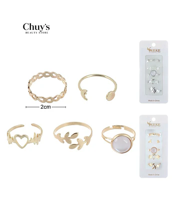 Set de Anillos Surtidos - Chuys Beautys | Chuy's Beautys Store