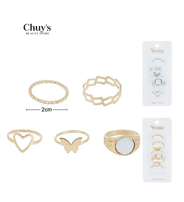 Set de Anillos Surtidos - Chuys Beautys | Chuy's Beautys Store