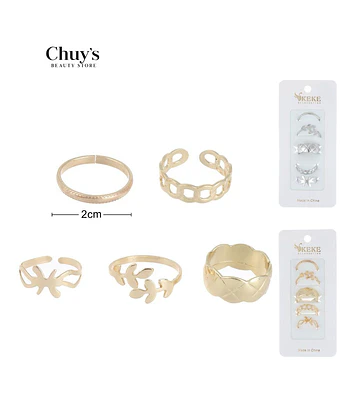 Set de Anillos Surtidos - Chuys Beautys | Chuy's Beautys Store