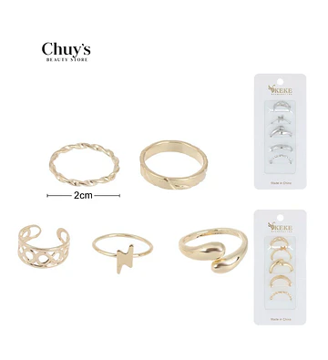 Set de Anillos Surtidos - Chuys Beautys | Chuy's Beautys Store