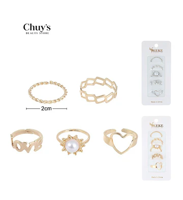 Set de Anillos Surtidos - Chuys Beautys | Chuy's Beautys Store