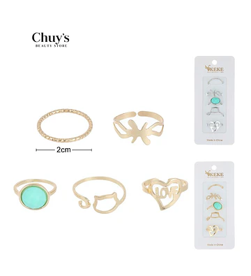 Set de Anillos Surtidos - Chuys Beautys | Chuy's Beautys Store