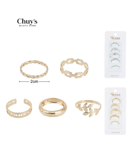 Set de Anillos Surtidos