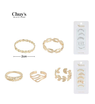 Set de Anillos Surtidos - Chuys Beautys | Chuy's Beautys Store