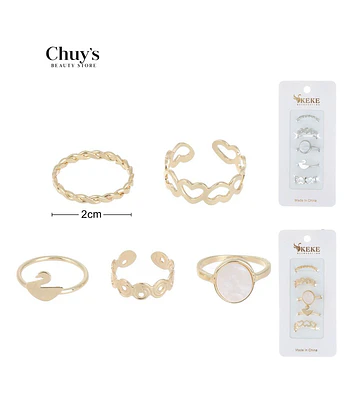 Set de Anillos Surtidos - Chuys Beautys | Chuy's Beautys Store