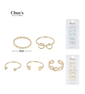 Set de Anillos Surtidos - Chuys Beautys | Chuy's Beautys Store