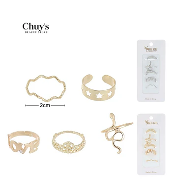 Set de Anillos Surtidos - Chuys Beautys | Chuy's Beautys Store