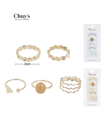 Set de Anillos Surtidos - Chuys Beautys | Chuy's Beautys Store