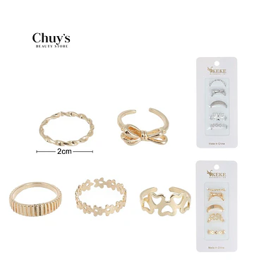 Set de Anillos Surtidos - Chuys Beautys | Chuy's Beautys Store