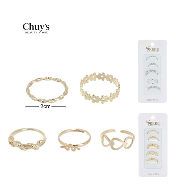 Set de Anillos Surtidos - Chuys Beautys | Chuy's Beautys Store
