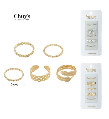 Set de Anillos Surtidos Modelos - Chuys Beautys | Chuy's Beautys Store