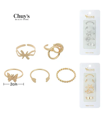 Set de Anillos Surtidos Modelos - Chuys Beautys | Chuy's Beautys Store