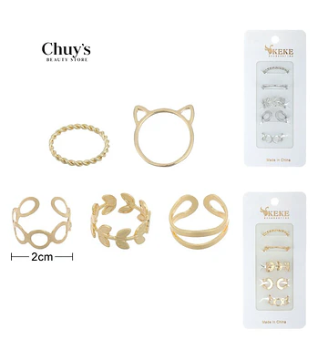 Set de Anillos Surtidos Modelos - Chuys Beautys | Chuy's Beautys Store