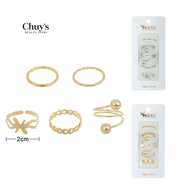 Set de Anillos Surtidos Modelos - Chuys Beautys | Chuy's Beautys Store