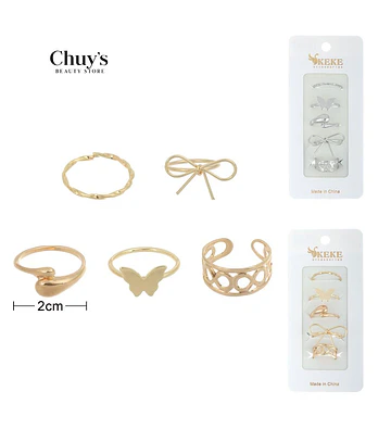 Set de Anillos Surtidos Modelos - Chuys Beautys | Chuy's Beautys Store