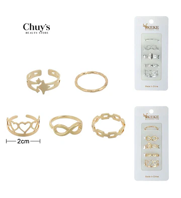 Set de Anillos Surtidos Modelos - Chuys Beautys | Chuy's Beautys Store