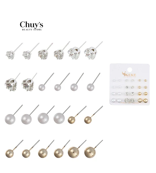 Pendientes 12 Pcs