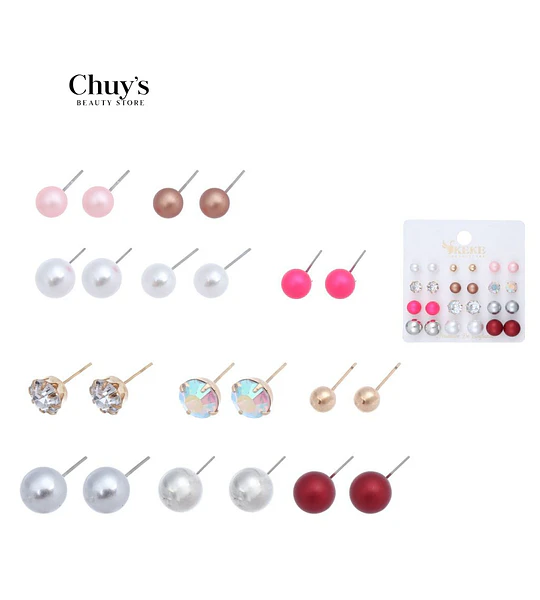 Pendientes 12 Pcs