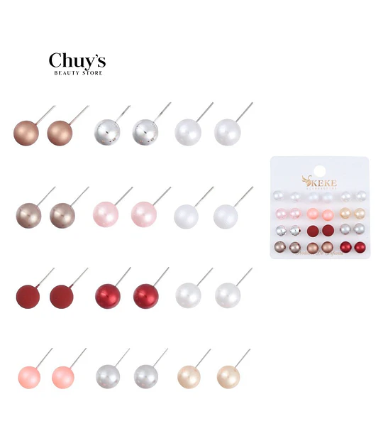 Pendientes 12 Pcs