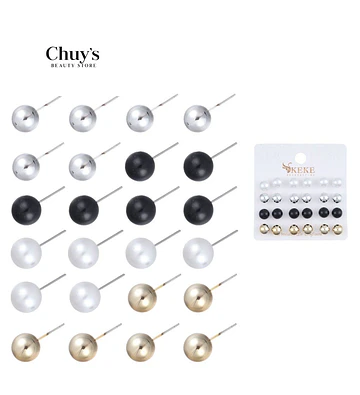 Pendientes 12 Pcs - Chuys Beautys | Chuy's Beautys Store