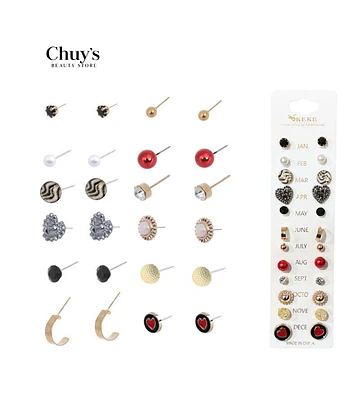 Pendientes 12 Pcs - Chuys Beautys | Chuy's Beautys Store