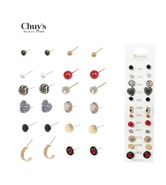 Pendientes 12 Pcs