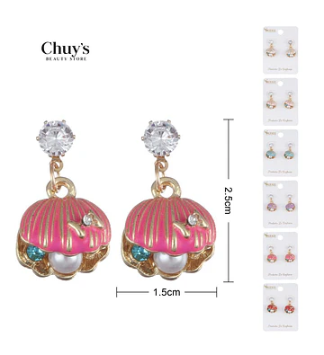 Pendientes de Aleación 2,5cm - Chuys Beautys | Chuy's Beautys Store