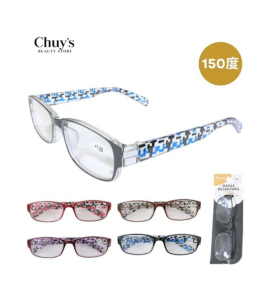 Lentes con funda de lectura