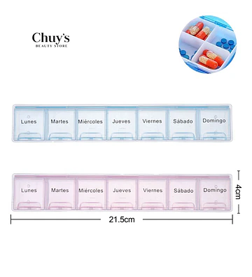 Pastilleros organizadores 7 compartimientos - Chuys Beautys | Chuy's Beautys Store