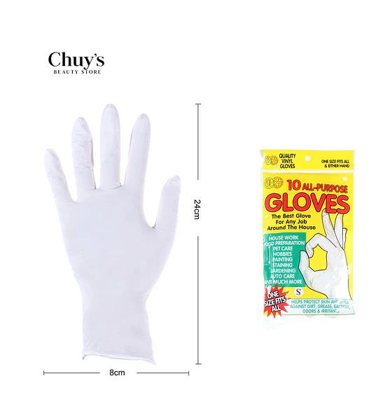 Guantes desechables 10 piezas 8*24cm