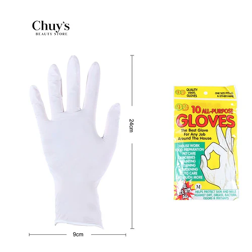 Guantes desechables 10PCS 9*24CM - Chuys Beautys | Chuy's Beautys