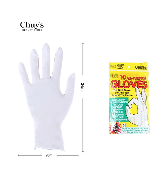 Guantes desechables 10PCS 9*24CM