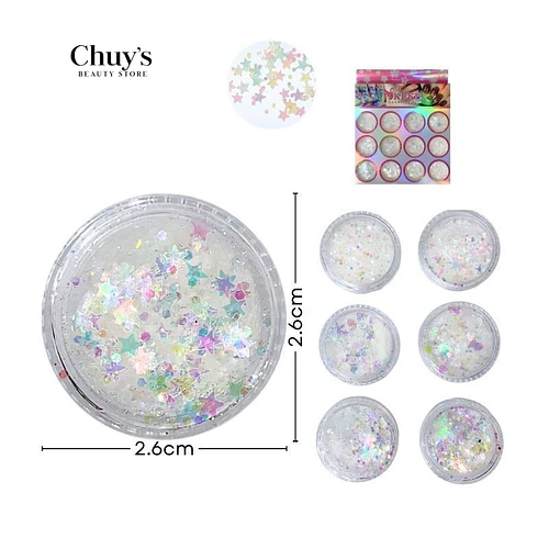Polvo para Uñas Estrella Brillante - Chuys Beautys | Chuy's Beautys