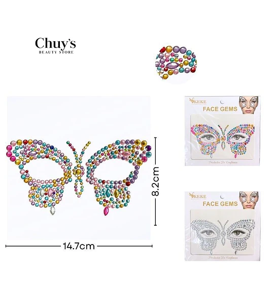 Stickers Faciales Mariposa