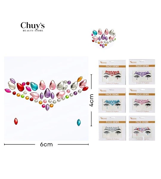 Stickers Faciales Brillantes